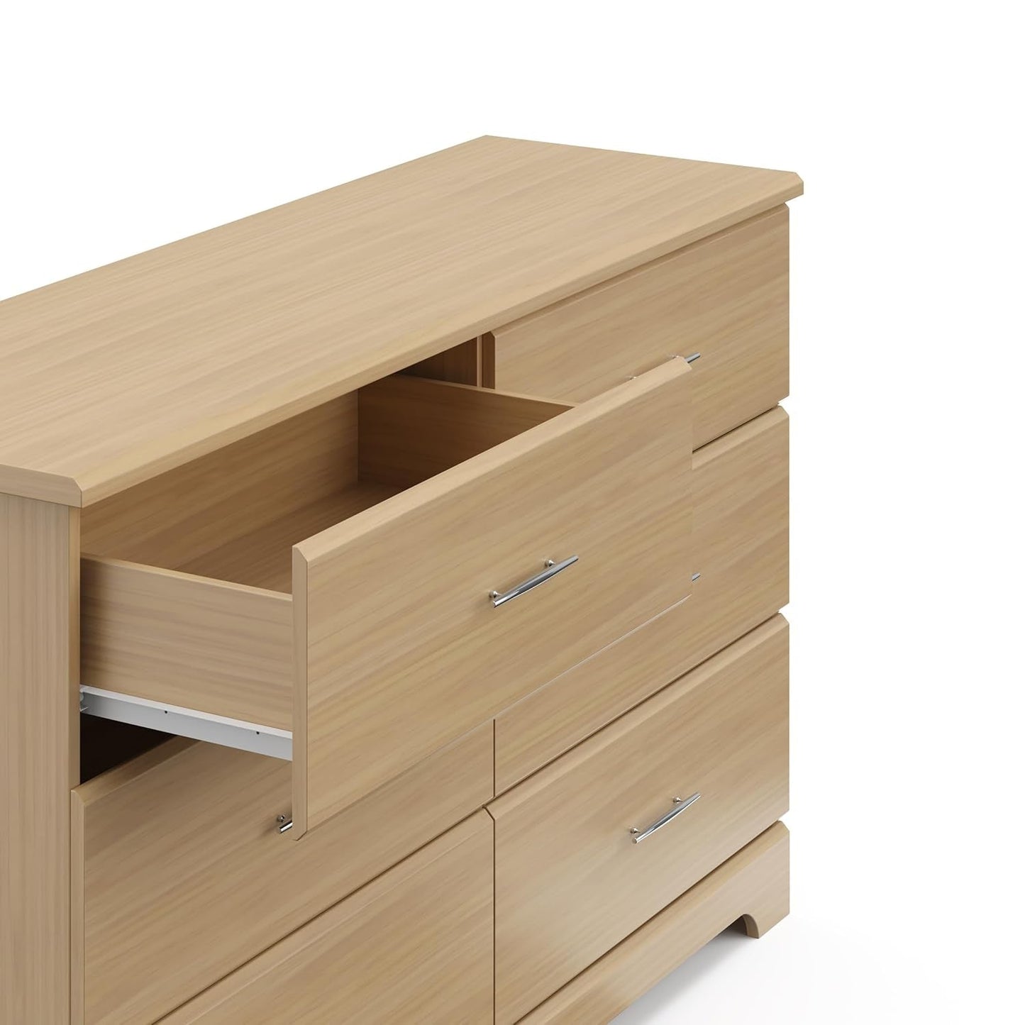 Brookside 6 Drawer Double Dresser (Driftwood) – Dresser for Nursery, 6