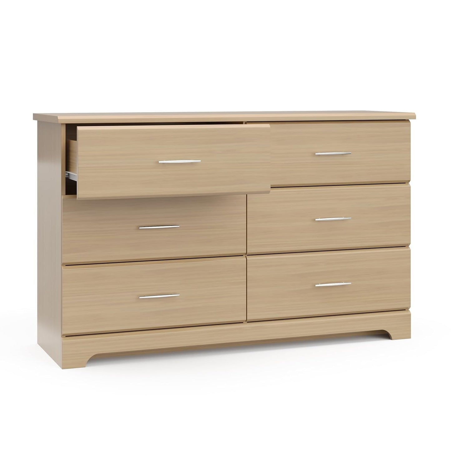 Brookside 6 Drawer Double Dresser (Driftwood) – Dresser for Nursery, 6
