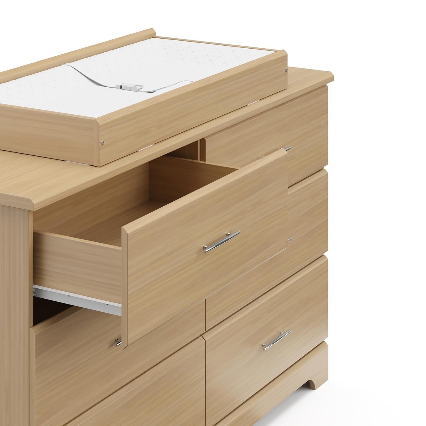 Brookside 6 Drawer Double Dresser (Driftwood) – Dresser for Nursery, 6