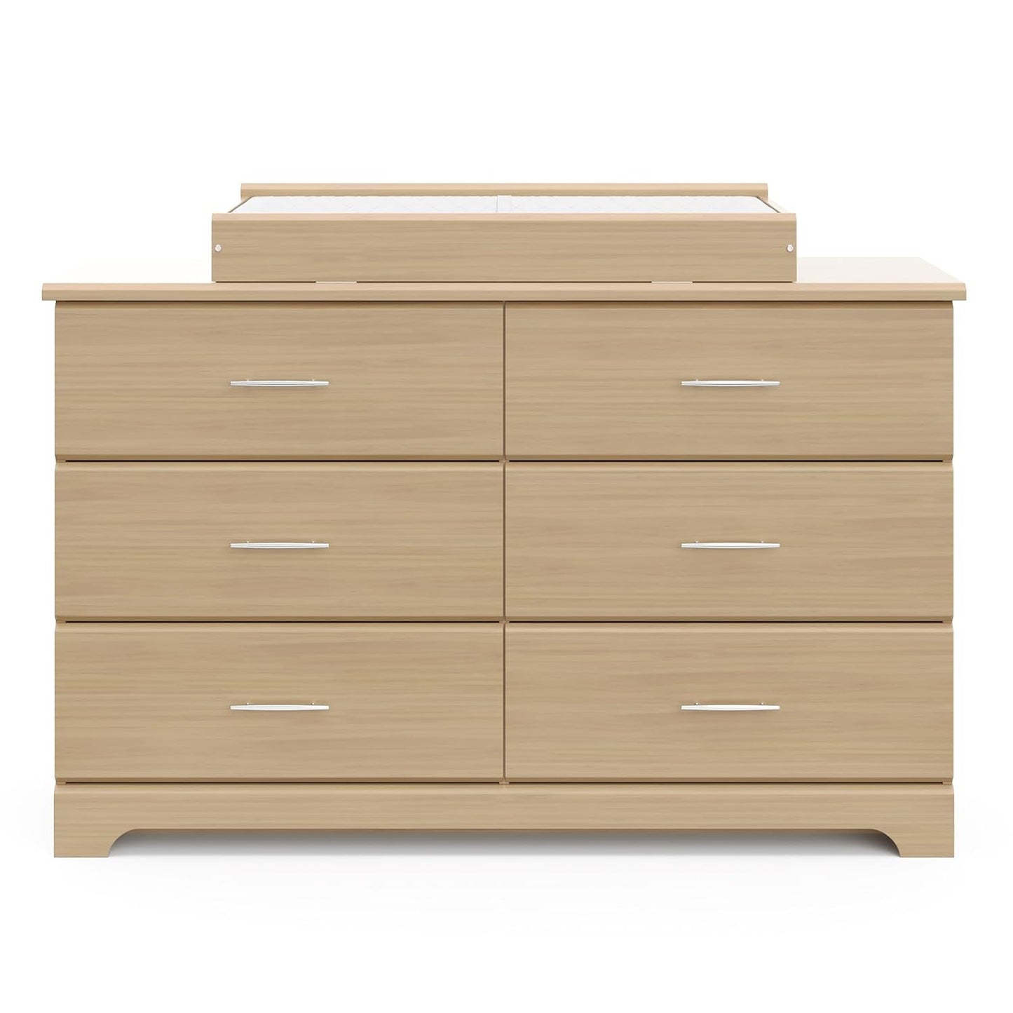 Brookside 6 Drawer Double Dresser (Driftwood) – Dresser for Nursery, 6