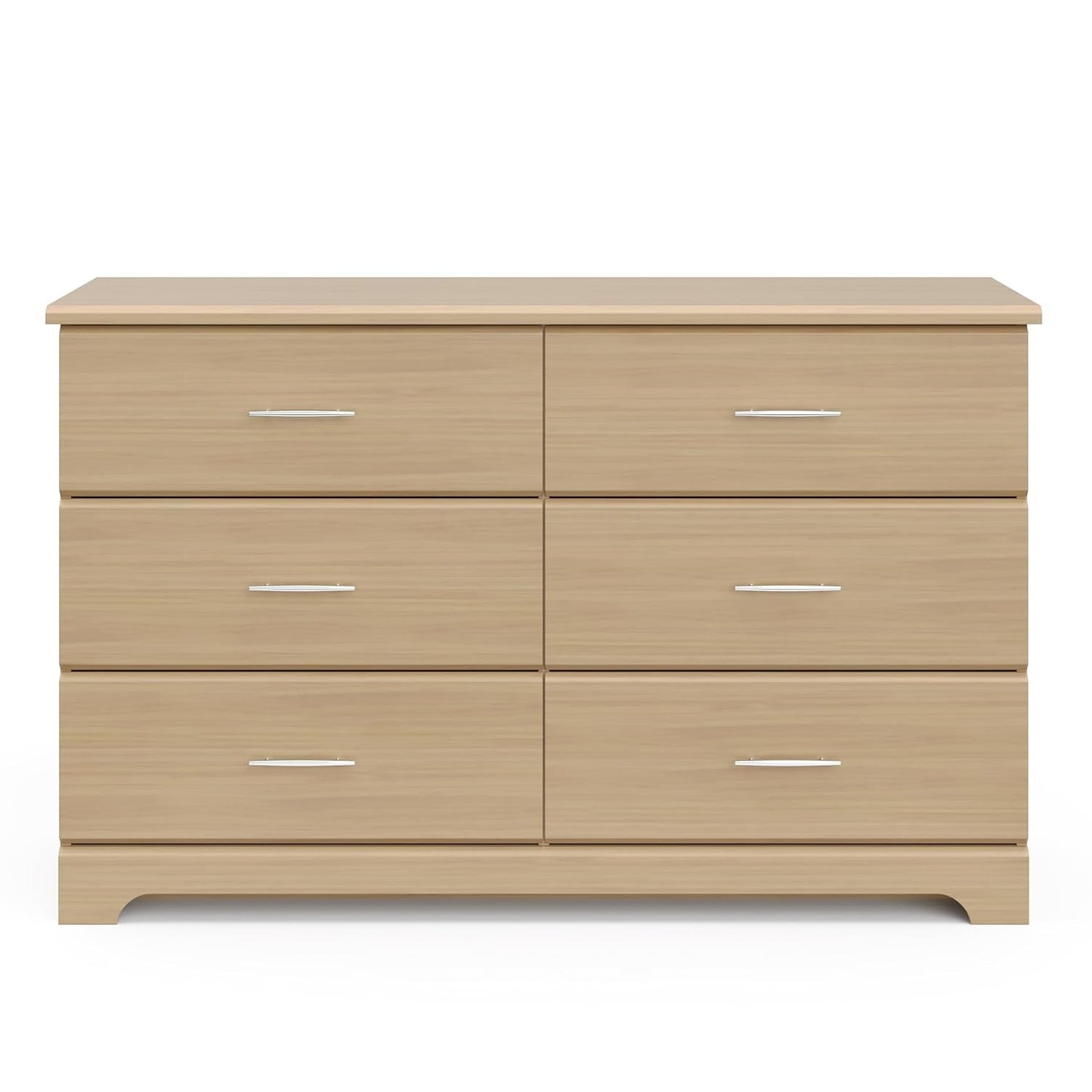 Brookside 6 Drawer Double Dresser (Driftwood) – Dresser for Nursery, 6