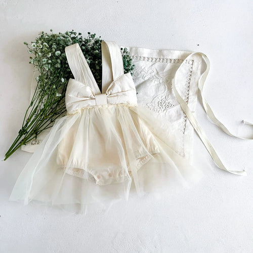 Summer Arrival Baby Girls Solid Color Tulle Design Sleeveless Dress
