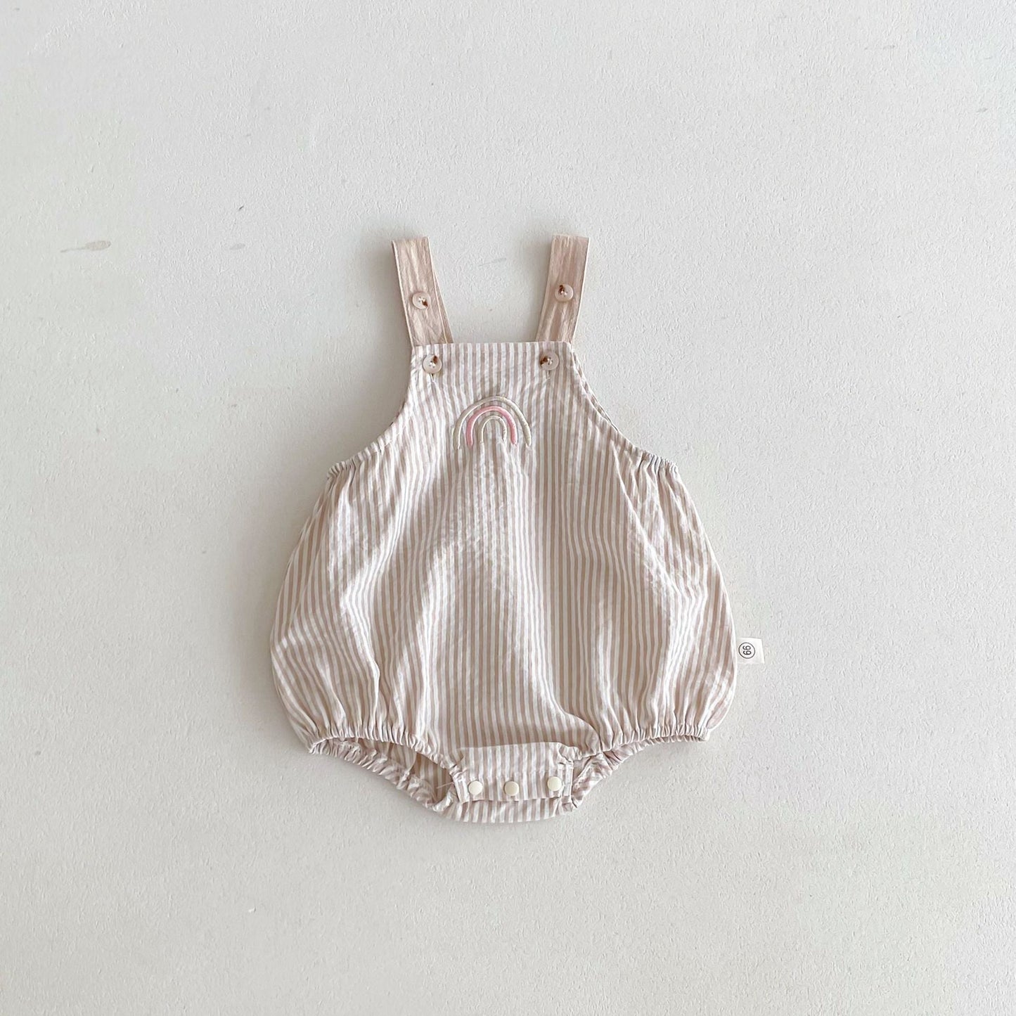 Summer Hot Selling Baby Kids Unisex Sleeveless Rainbow Embroidered