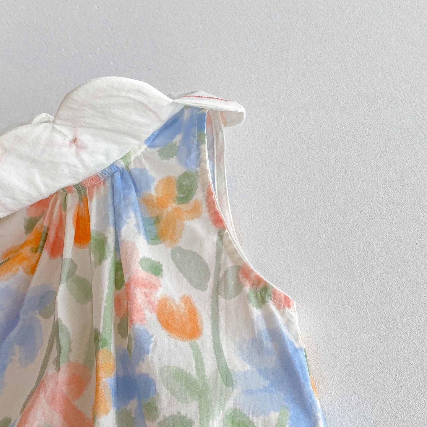 Summer Arrival Baby Girls Cute Sleeveless Colorful Flowers Pattern