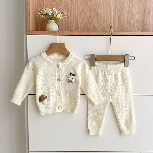 Arrival Autumn Baby Girls Long Sleeves Hollow-out and Cartoon Pattern