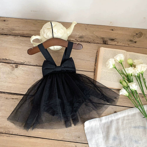 Summer Arrival Baby Girls Solid Color Tulle Design Sleeveless Dress