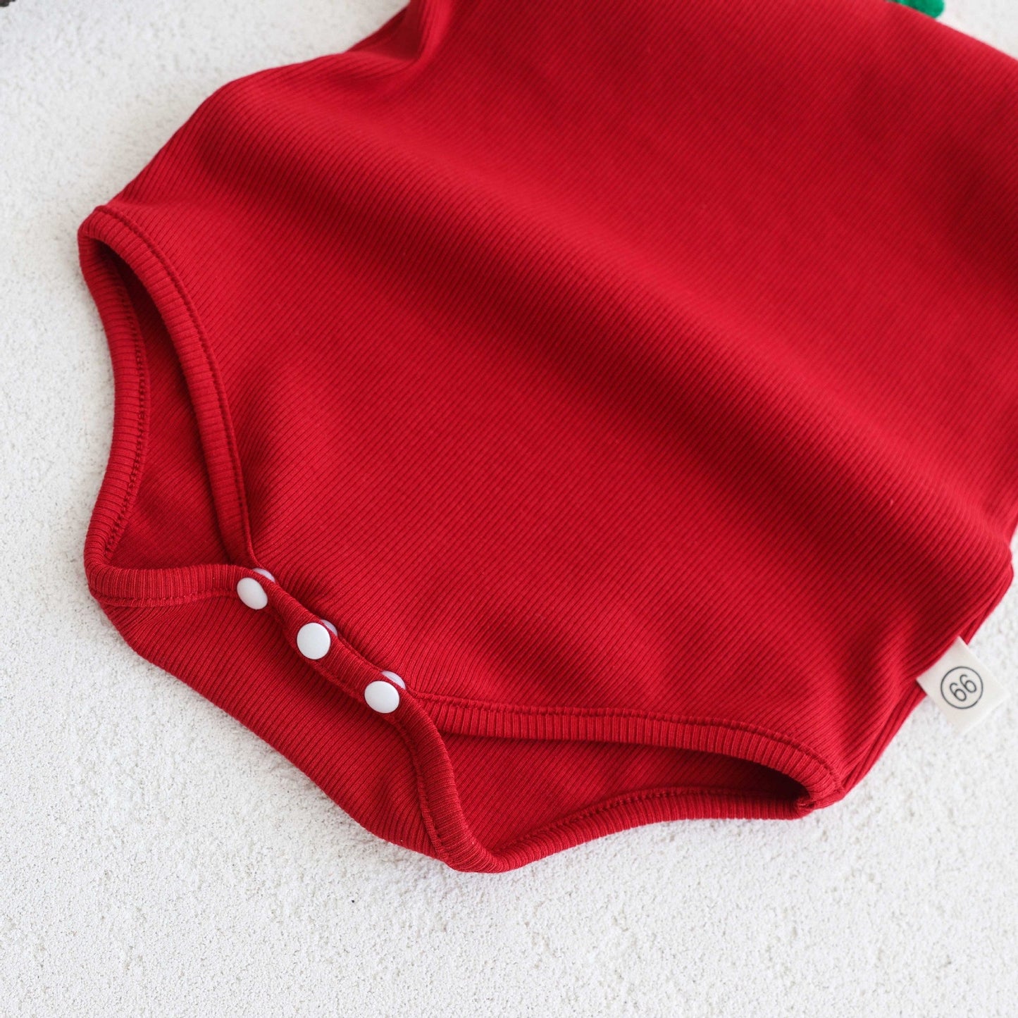 Summer Arrival Baby Girls Cute Red Sleeveless Cherry Decorated Onesies