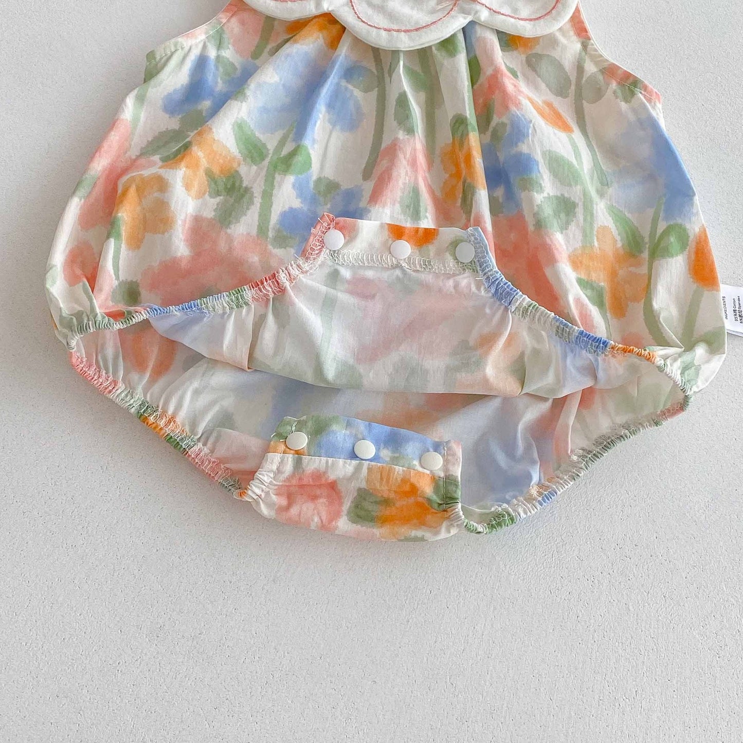 Summer Arrival Baby Girls Cute Sleeveless Colorful Flowers Pattern