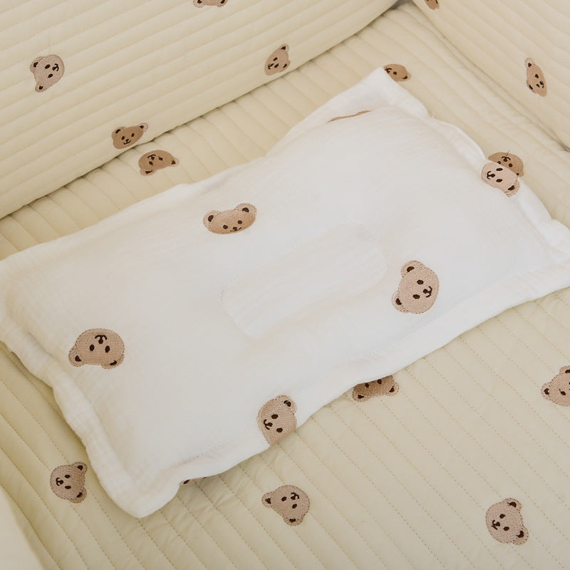 Children Molded Pillow, Breathable And Soft Gauze Cotton With