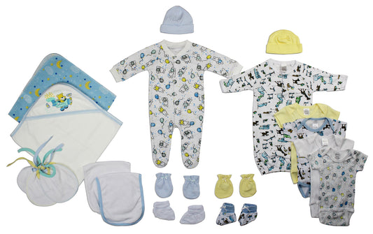Bambini Newborn Baby Boy 19 Pc Layette Baby Shower Gift Set