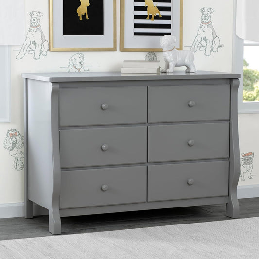 Universal 6 Drawer Dresser with Interlocking Drawers - Greenguard Gold