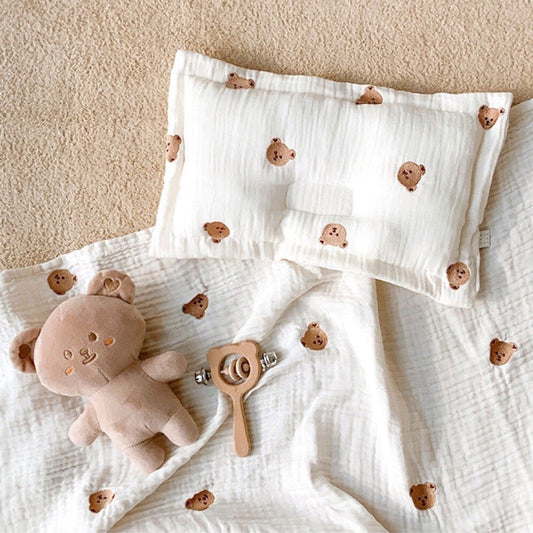 Children Molded Pillow, Breathable And Soft Gauze Cotton With